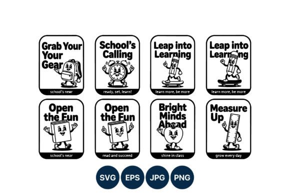 Back to School Black and White Vector Icons: A Comprehensive Guide for Educators and Designers