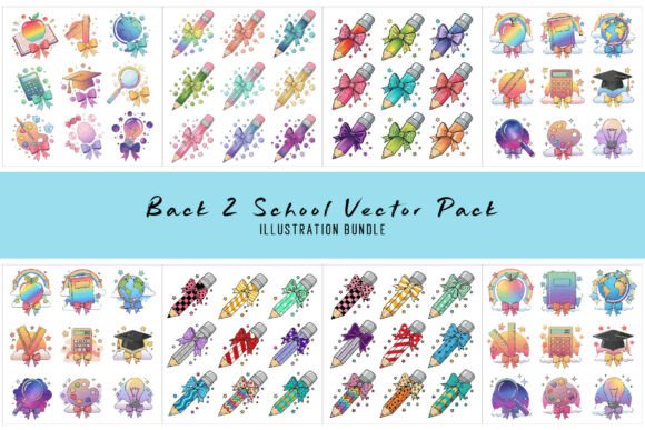 Back to School Colorful Educational Set