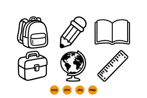 Back to School Icons Pack: Bringing a Hand-Drawn Charm to Your Educational Projects