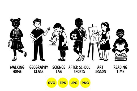 Back to School Kids Clipart SVG: A Versatile Resource for Creators