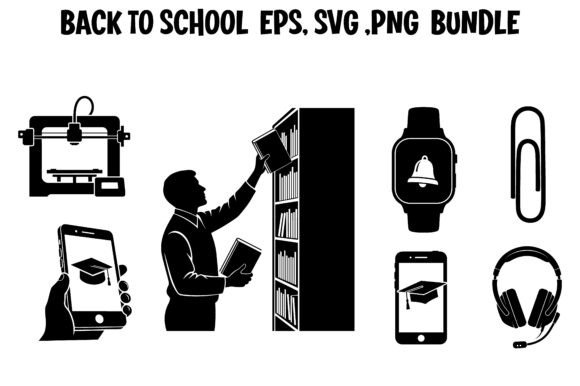 Back to School Minimalist Silhouette for Creators