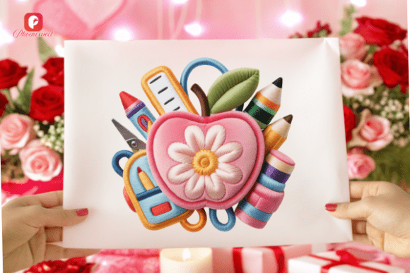 Back to School Teacher Apple PNG