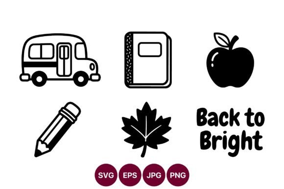 Back to School Vector Icons Set for Modern Creators