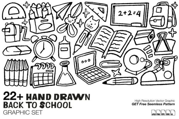 Hand Drawn Back to School Graphic Set: A Practical Evaluation for Designers