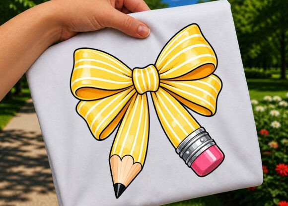 School Pencil Bow Cute Back to School
