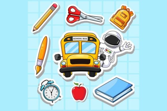 Set of Sticker Back to School: A Strategic Asset for Creative Workflows