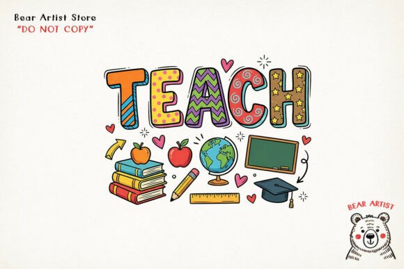 Unlocking Creative Potential: The Strategic Value of Teach Colorful School Design, Back to School PNG Assets